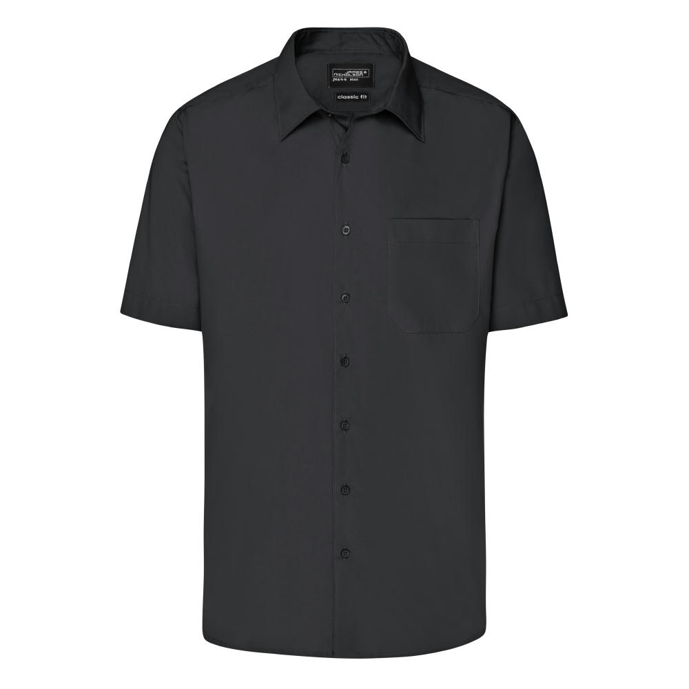 Product image Men's Business Shirt Short-Sleeved - Klassisches Shirt aus strapazierfähigem Mischgewebe Werbeartikel