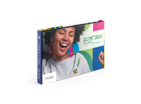 PIN & DOMING SHOWCASE. Mustermappe 2 in 1 Pin und Doming bedrucken