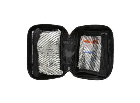 Erste-Hilfe-Set in RCS recycelter Nubuk-PU Tasche Werbeartikel