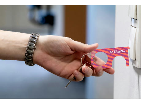 Hygiene-Schlüssel NoTouch Creative bedrucken