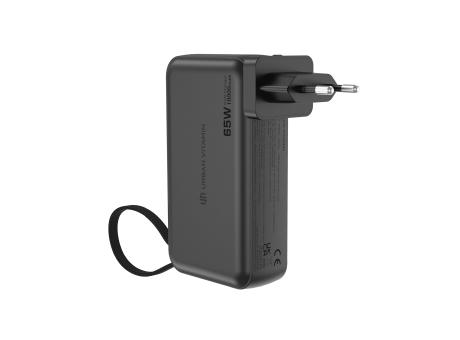 Urban Vitamin Eureka RCS recyceltes 65W-Hybrid-Ladegerät bedrucken