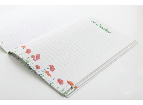 individuelles Saatpapier-Notizbuch CreaNote Plus A5 Seed Werbeartikel