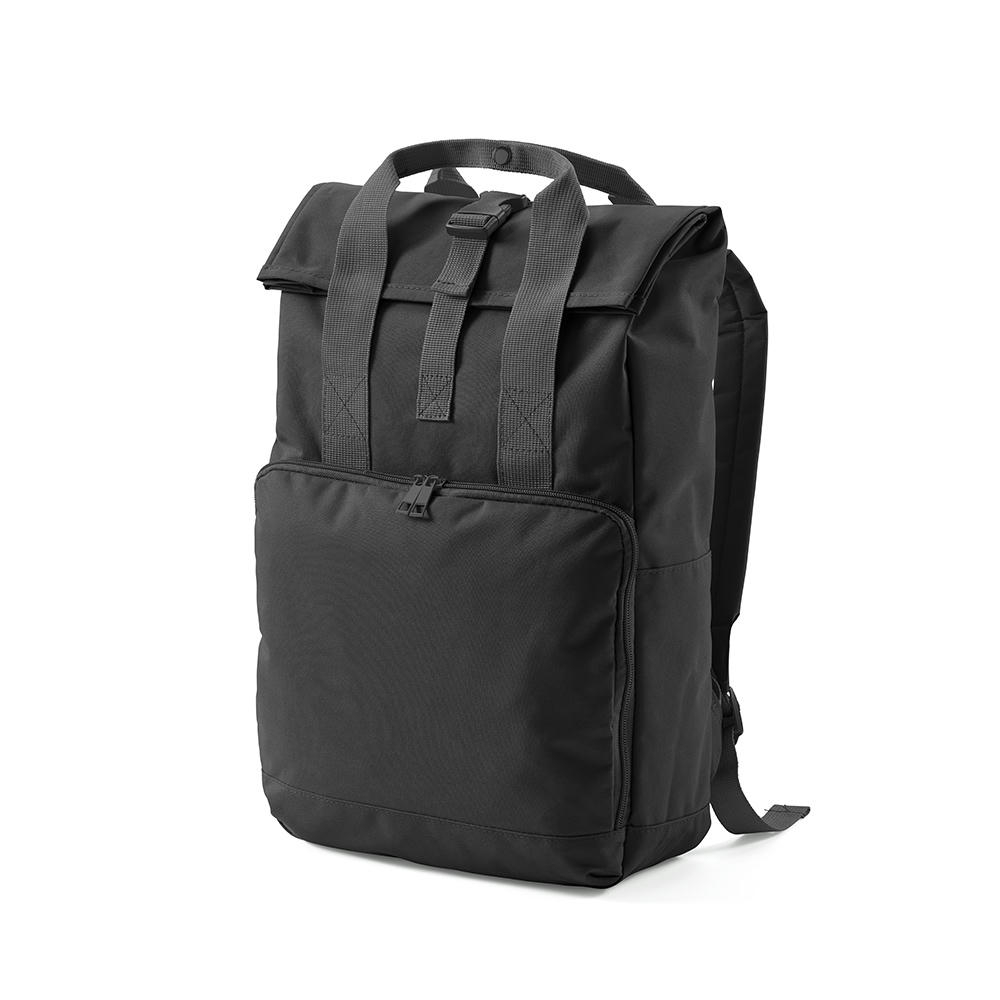 Warsaw 20L Rucksack aus rPET.Roll-Top- und Schnallenverschluss Werbeartikel