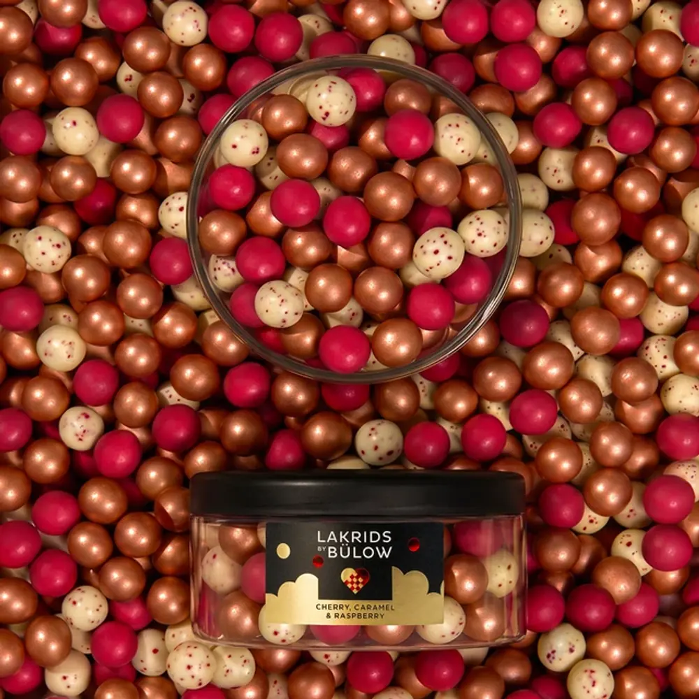 Lakrids by Bülow Mixed Winter Dose auf drei Sorten Lakritzkugeln – Weihnachtsgeschenk für ganze Teams