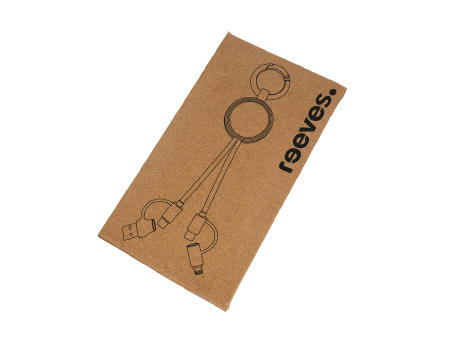 4-in-1 Ladekabel mit Beleuchtung REEVES-CONVERTICS LIGHT UP bedrucken