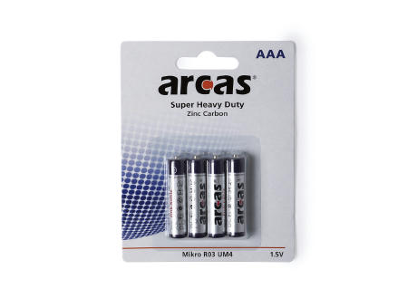 Blister 4 Batterien 1,5V AAA/ R03 bedrucken