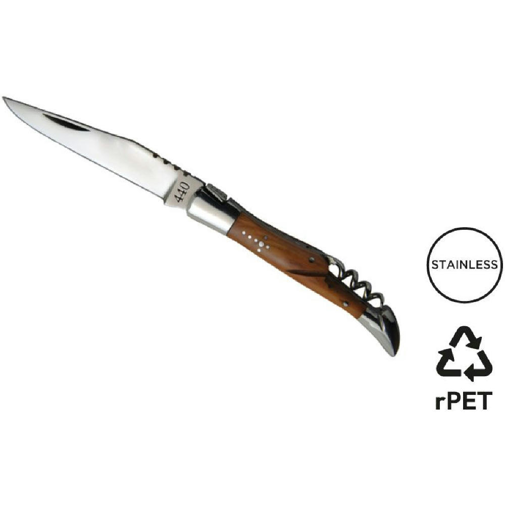 Product image Taschenmesser 'Tradition', 11cm, Korkenzieher, Olivenholz Werbeartikel