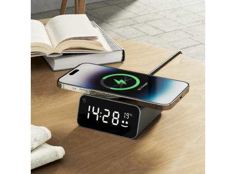 Xoopar Reddi Charge PD Uhr mit kabelloses Ladegerät Werbeartikel