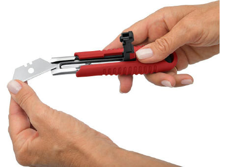 Sicherheitsmesser "Safe Lock HP rot" Werbeartikel