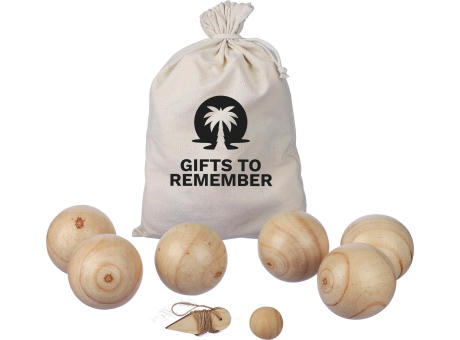 Holzkugelspiel-Set Quillian Werbeartikel