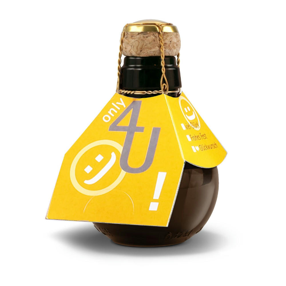 Product image Kleinste Sektflasche der Welt! Only 4 u - Ohne Geschenkkarton, 125 ml Werbeartikel