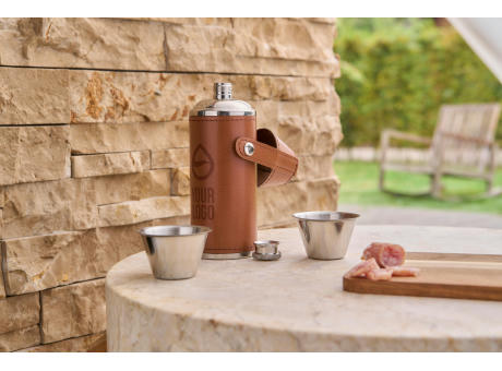 Recycelte Edelstahlflasche Brock Werbeartikel