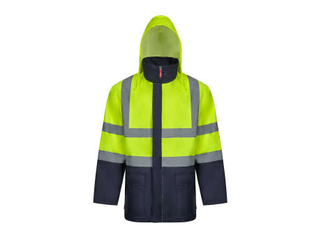 VL JUNO LARGE. Zweifarbiger 4-in-1-Parka (180 g/m²), aus Polyester (100%) mit PU-Beschichtung bedrucken