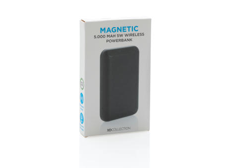 Magnetische 5.000 mAh Wireless Powerbank bedrucken