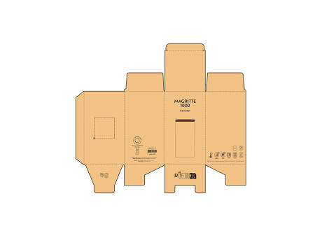 Magritte 1000 Vorratsbehälter Borosilikat Glas 1015ml  Werbeartikel