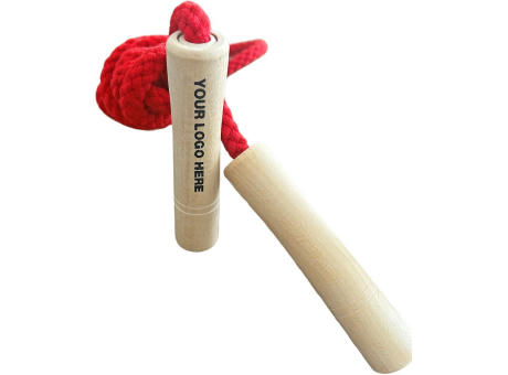 Springseil mit Griffen - Baumwolle in Sonderfarben Werbeartikel