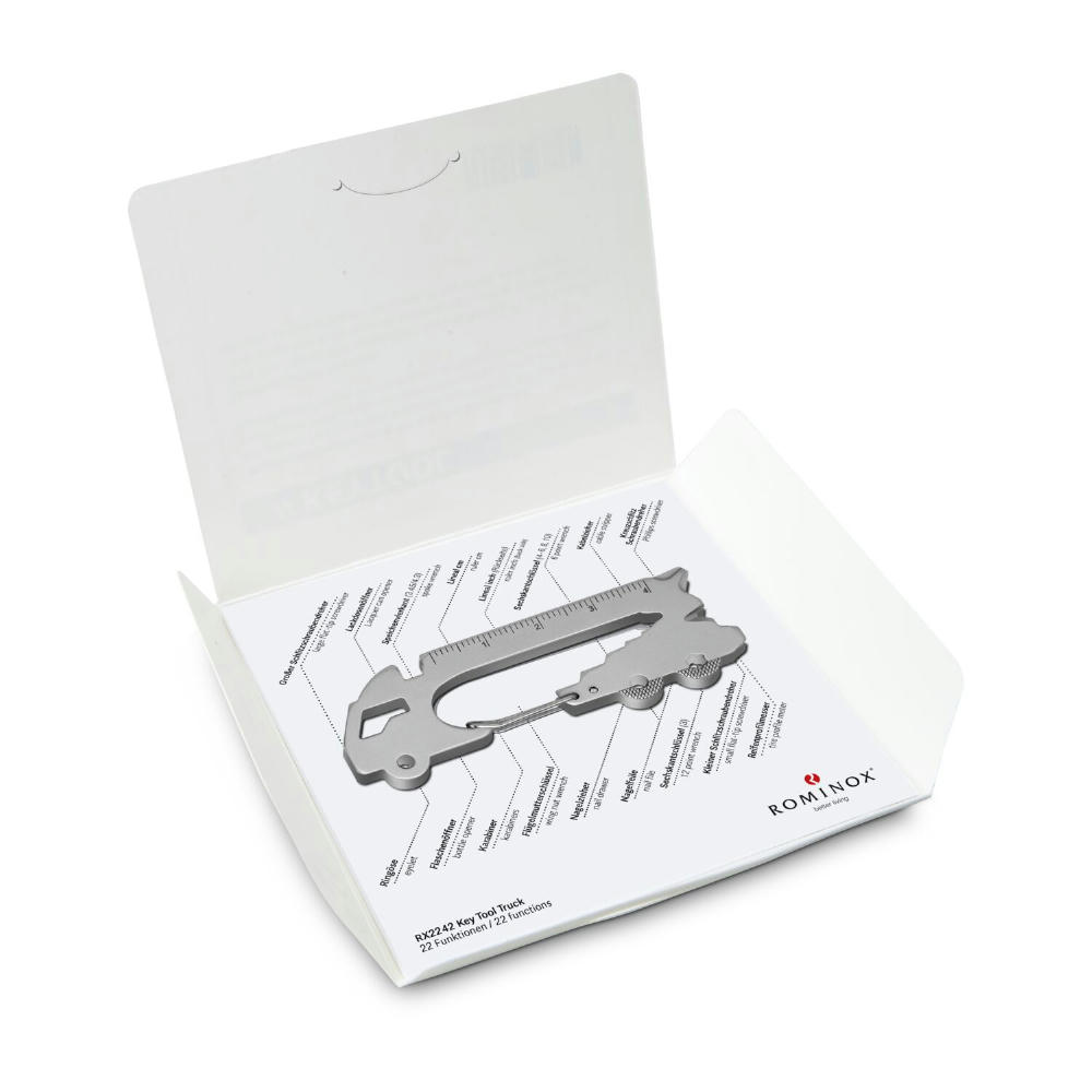 Geschenkartikel: ROMINOX® Key Tool Truck / LKW (22 Funktionen) im Motiv-Mäppchen Große Helden Werbeartikel