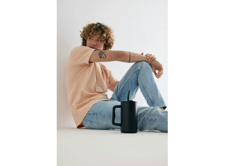 Cube Becher aus RCS recyceltem Stahl 800ml bedrucken