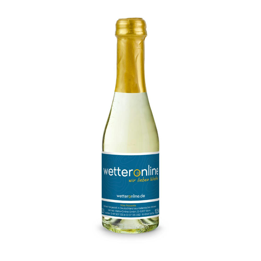 Promo Secco Piccolo - Flasche klar - Kapselfarbe Gold, 0,2 l Werbeartikel