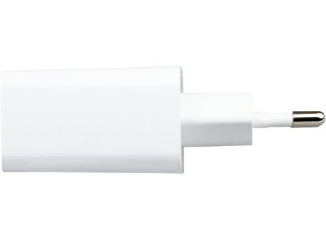 Ladegerät mit 20W Power Delivery und Quick Charge für USB-A und USB-C Werbeartikel