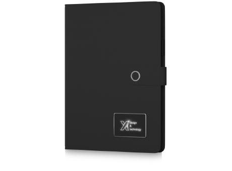 Product image SCX.design O17 A4 Notizbuch Powerbank mit Leuchtlogo bedrucken