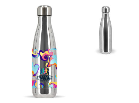 Sagaform Nils Stahlflasche Chrom 500 ml Werbeartikel