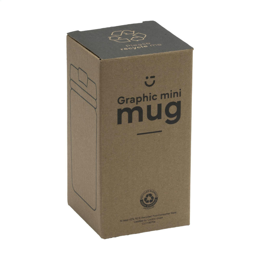 Graphic Mini Mug RCS Recycled Steel 250 ml Thermobecher Werbeartikel
