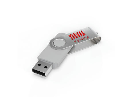 USB Stick Twister White, 4 GB  Werbeartikel