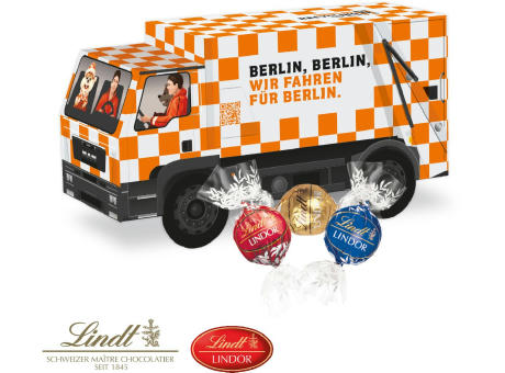 Product image 3D Präsent "LKW" mit Lindt Lindor Pralinés Werbeartikel