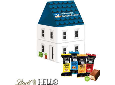 Product image 3D Präsent "Haus" mit Lindt HELLO Mini Werbeartikel