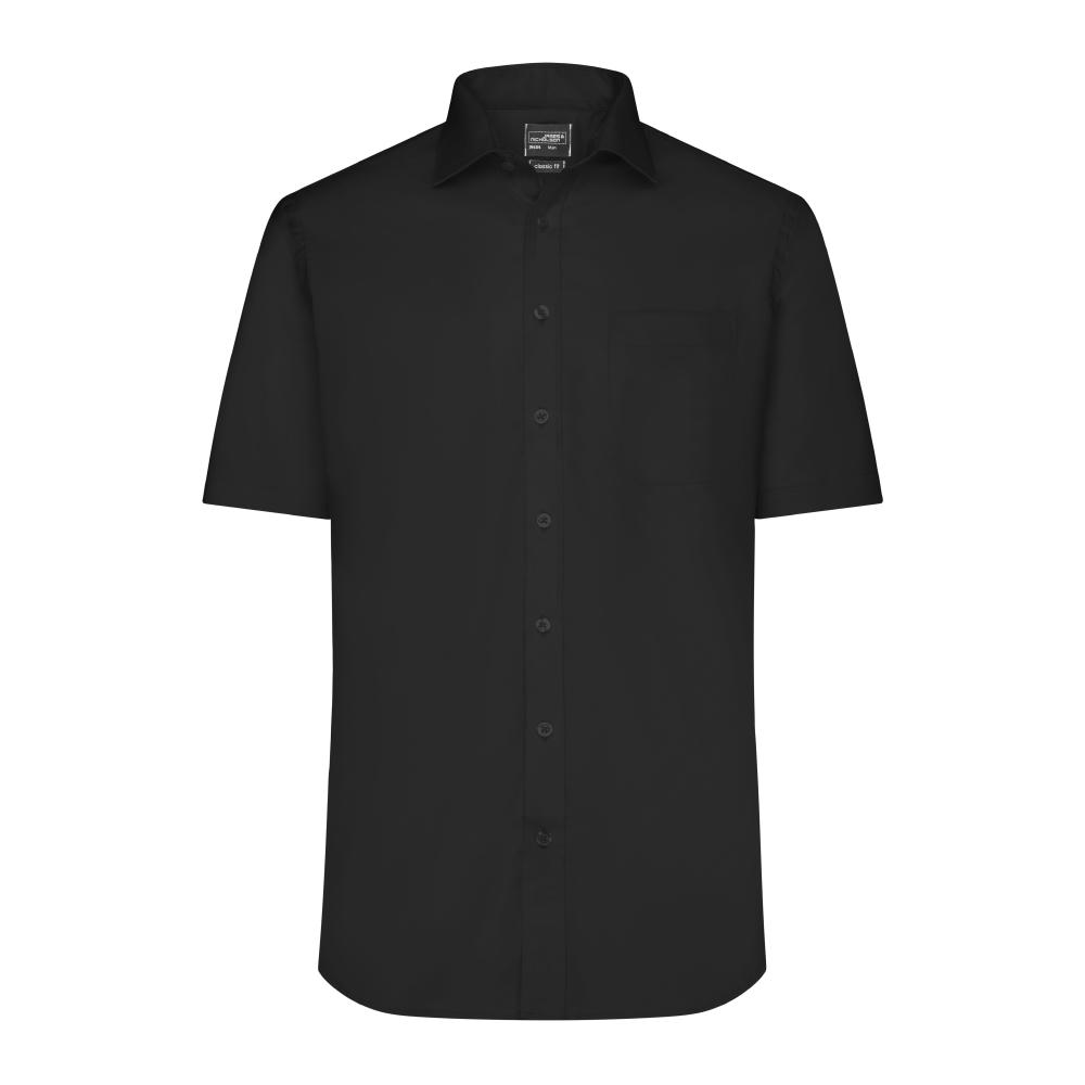 Men's Shirt Shortsleeve Micro-Twill - Klassisches Shirt in pflegeleichter Baumwollqualität Werbeartikel