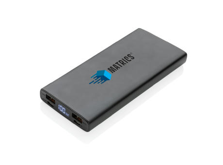 18W PD Powerbank mit 10.000 mAh aus Aluminium bedrucken