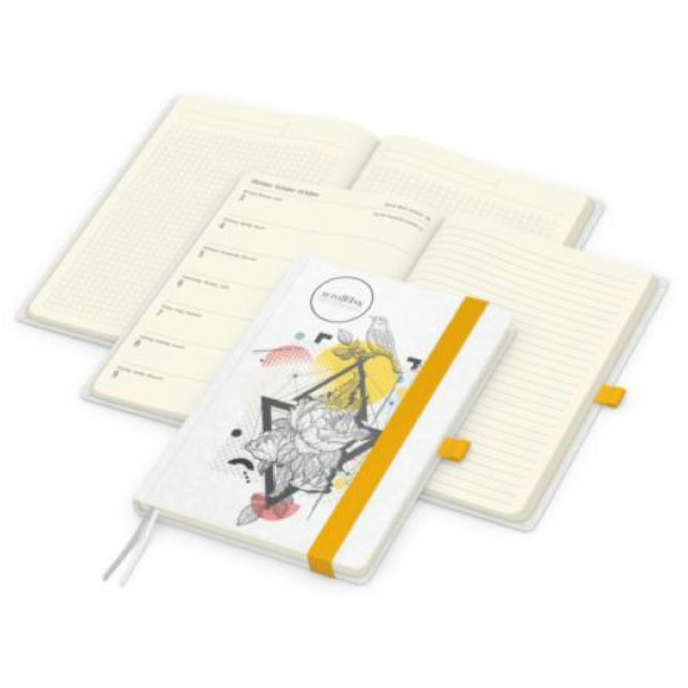 Wochenkalender Prestige-Flexx RECYCLING A5 Naturkarton-Softcover individuell Werbeartikel