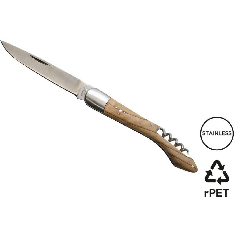 Product image Taschenmesser 'Heritage', 12cm, Korkenzieher, Olivenholz Werbeartikel