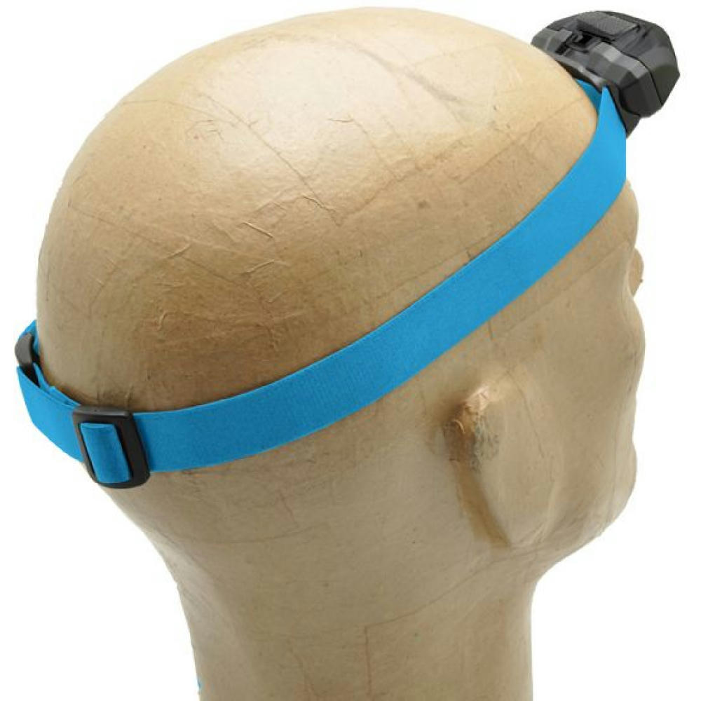 Product image Elastisches Band 2,5cm für Stirnlampe 3W 'Sirius', blau Werbeartikel