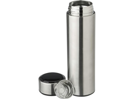 Edelstahl-Thermosflasche (450 ml) mit LED-Anzeige Fatima Werbeartikel