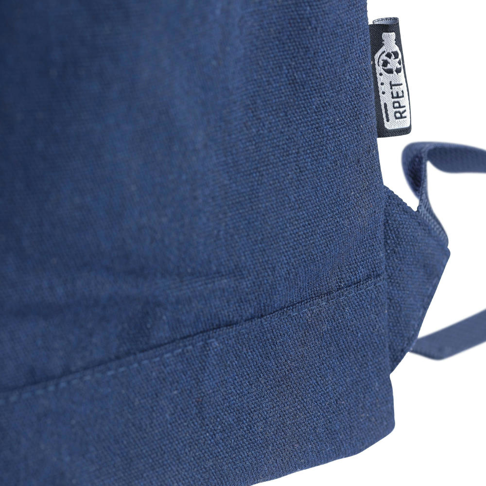 Rolltop-Rucksack Thaddeus aus recyceltem Poly-Baumwollgewebe (330 g/m2) Werbeartikel
