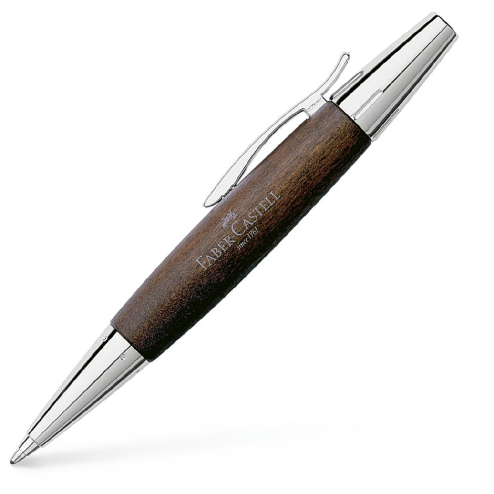 Product image E-Motion Holz / Metall Birnbaum dunkelbraun Kugelschreiber Werbeartikel