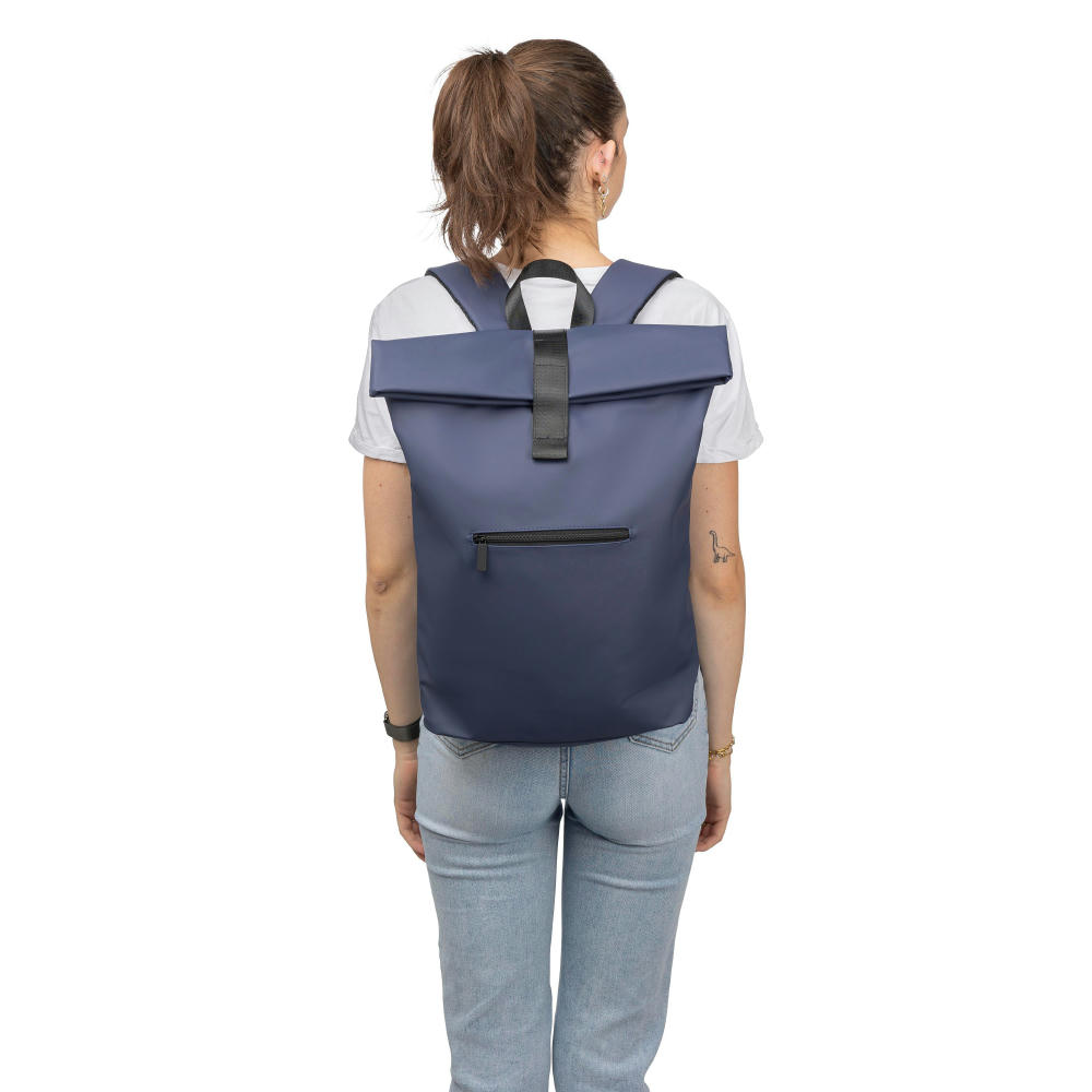 Recycelter PU-Rucksack Naiya Werbeartikel