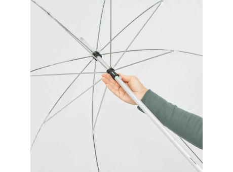 PANORAMIX - Transparenter Aluminium-Stockschirm Werbeartikel