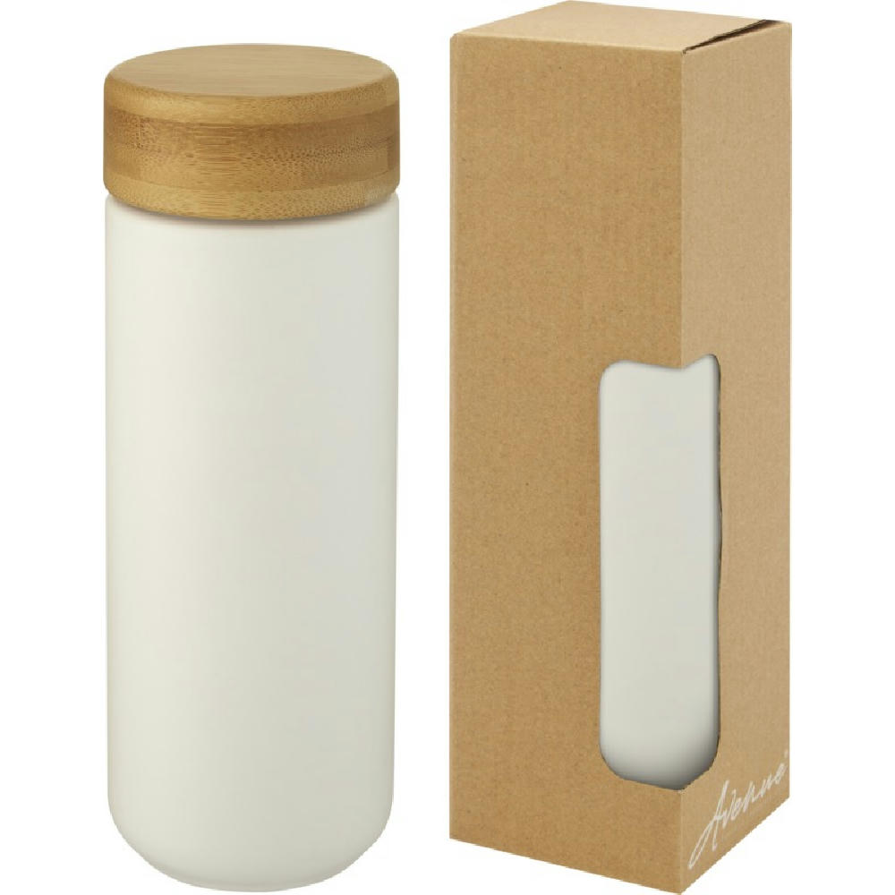Product image Lumi 300 ml Keramikbecher mit Bambusdeckel Werbeartikel