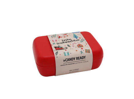 KOZIOL CANDY READY Lunchbox-Set + Besteck-Set + XMAS Banderole Werbeartikel