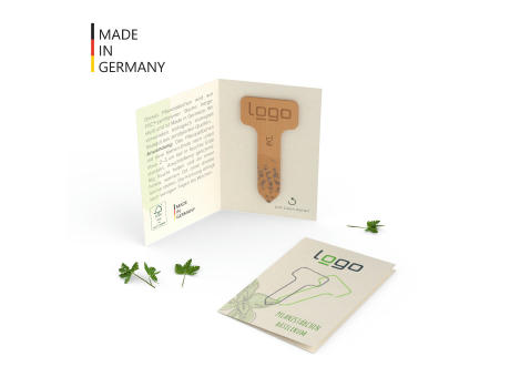 Product image Kräuter-Pflanzstäbchen in Klappkarte (FSC® zertifiziert) Werbeartikel