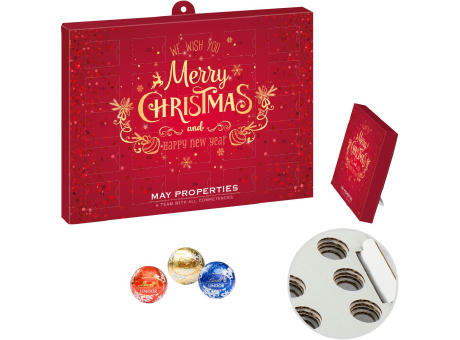 Product image Lindor Praliné-Adventskalender - Papier Werbeartikel