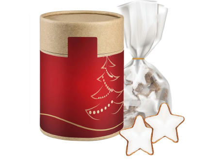 Product image Zimtsterne, ca. 100g, Beutel in Kraftpapierdose Maxi bedrucken