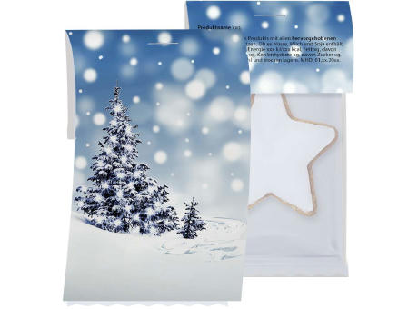 Product image Zimtsterne, ca. 7g, Express Flowpack mit Werbereiter bedrucken