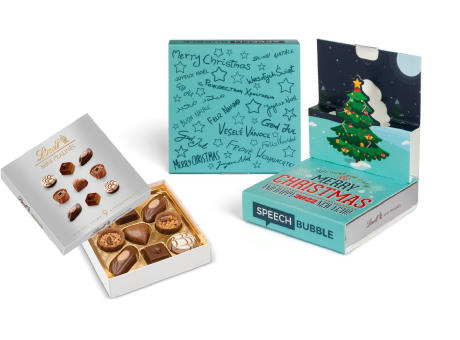 Product image Lindt Mini Pralinés in Christmas Pop-Up bedrucken