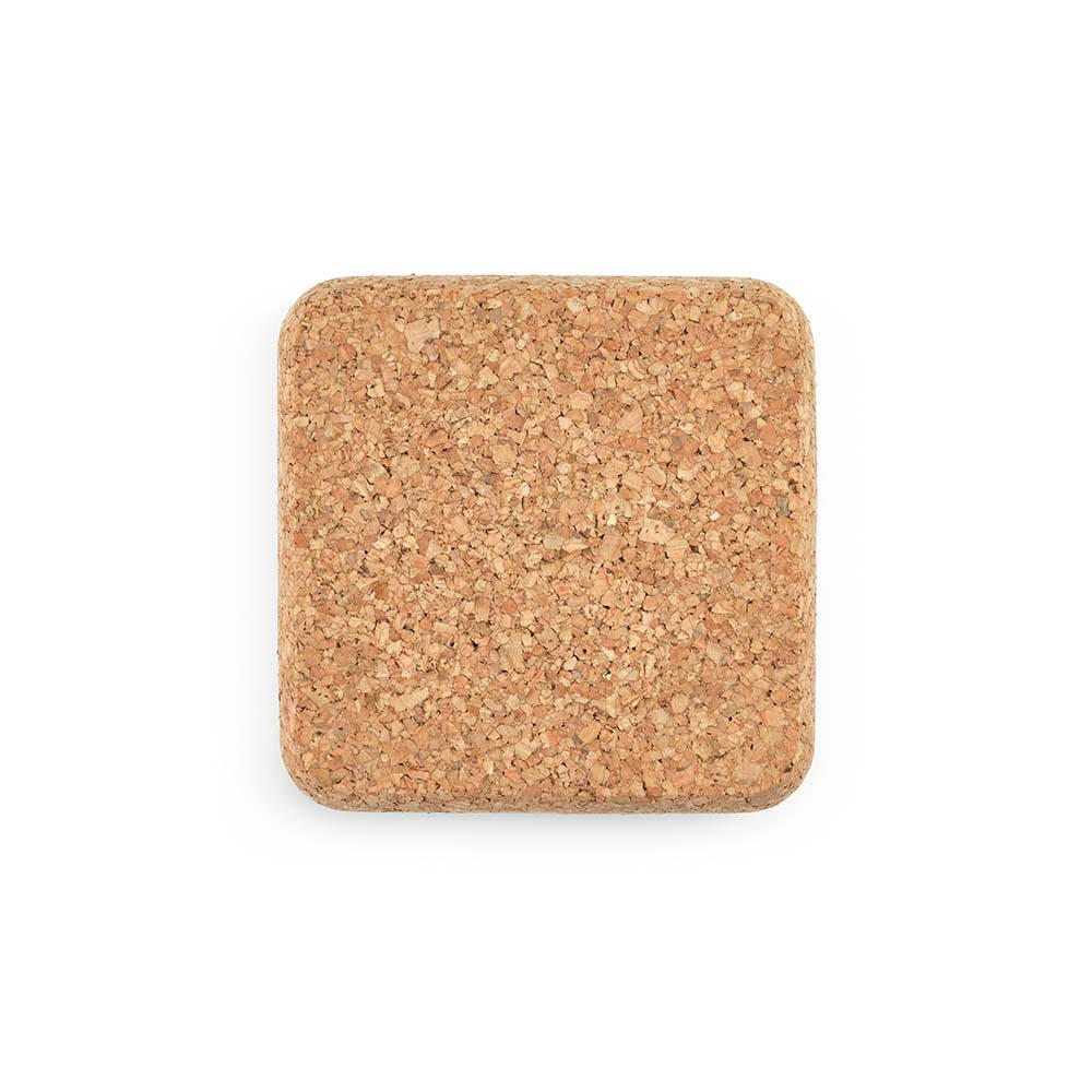 Klein cork coasters. Set of 6 with organizer. Made in Portugal Werbeartikel