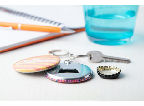 Button-Schlüsselanhänger KeyBadge Bottle bedrucken
