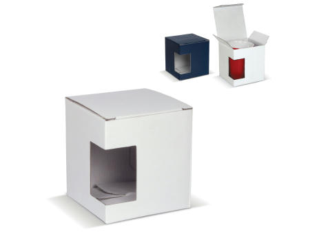 Verpackung Tassen mit Fenster bedrucken
